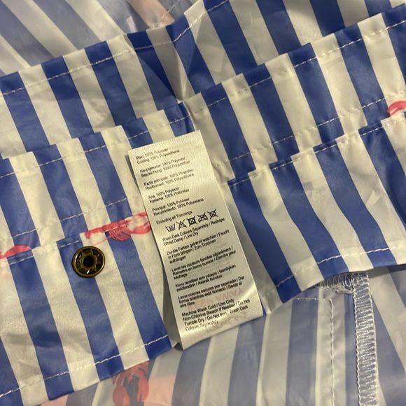 Joules Lobster Blue and White Rain Jacket, Size - Picture 4 of 16